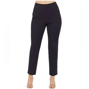 SPANX Black Ankle Slim Pull On Pants Classic High-Rise Trousers Office XL